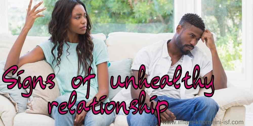 Signs of unhealthy relationship