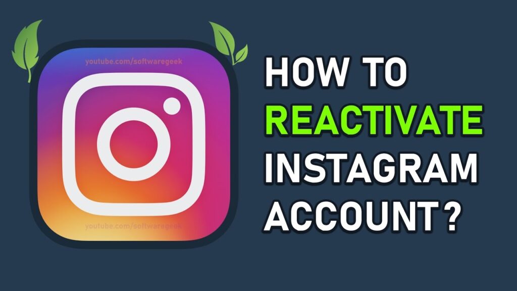 How to reactivate Instagram