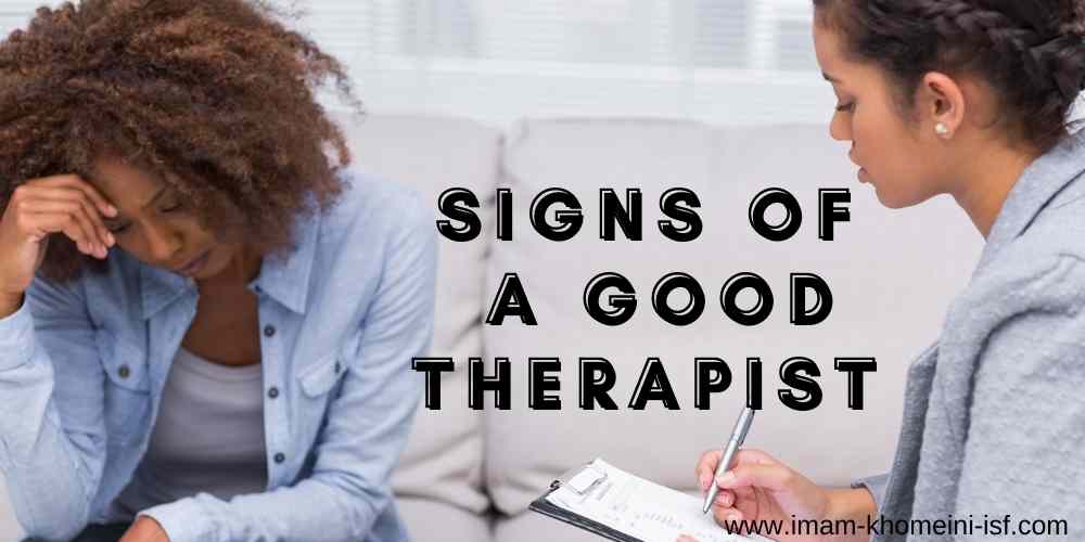 Signs of a good therapist